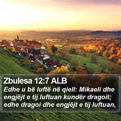 Zbulesa 12:7 ALB Bible Verse Image