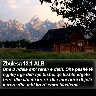Zbulesa 13:1 ALB Bible Verse Image