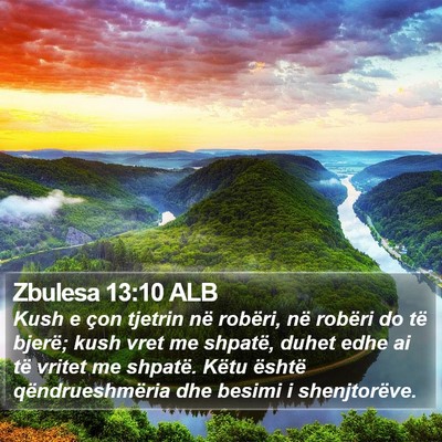 Zbulesa 13:10 ALB Bible Verse Image