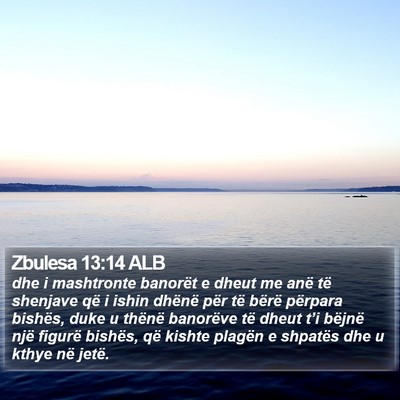 Zbulesa 13:14 ALB Bible Verse Image