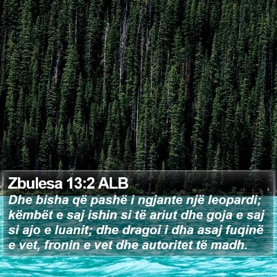 Zbulesa 13:2 ALB Bible Verse Image