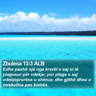 Zbulesa 13:3 ALB Bible Verse Image