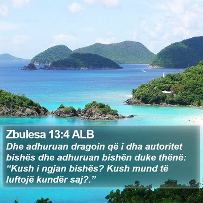 Zbulesa 13:4 ALB Bible Verse Image