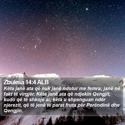 Zbulesa 14:4 ALB Bible Verse Image