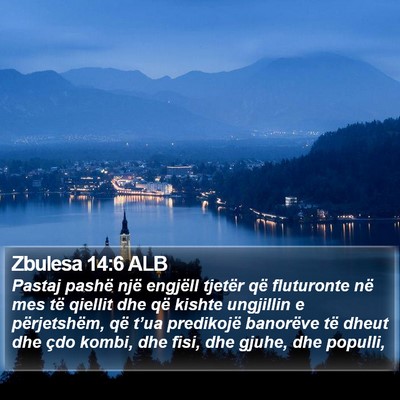 Zbulesa 14:6 ALB Bible Verse Image