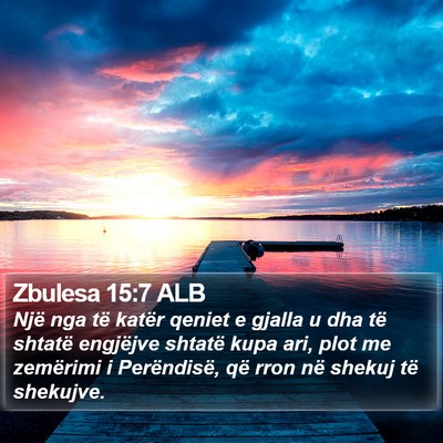 Zbulesa 15:7 ALB Bible Verse Image