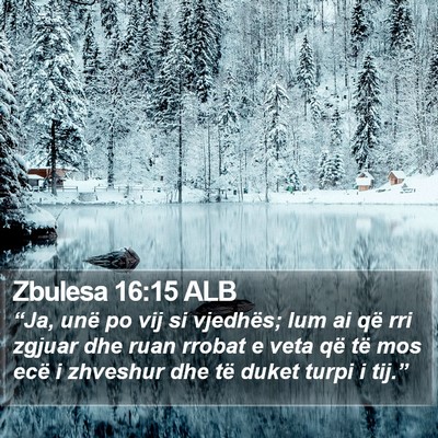 Zbulesa 16:15 ALB Bible Verse Image