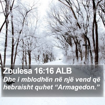 Zbulesa 16:16 ALB Bible Verse Image