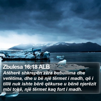 Zbulesa 16:18 ALB Bible Verse Image