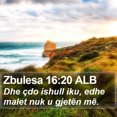 Zbulesa 16:20 ALB Bible Verse Image