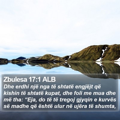 Zbulesa 17:1 ALB Bible Verse Image