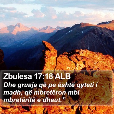 Zbulesa 17:18 ALB Bible Verse Image