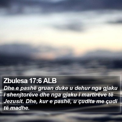 Zbulesa 17:6 ALB Bible Verse Image