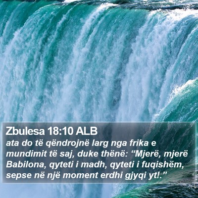 Zbulesa 18:10 ALB Bible Verse Image
