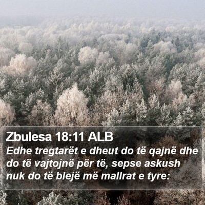 Zbulesa 18:11 ALB Bible Verse Image