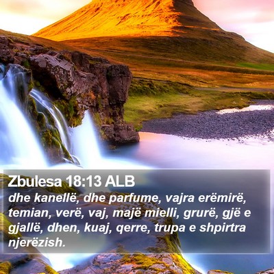 Zbulesa 18:13 ALB Bible Verse Image
