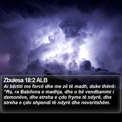 Zbulesa 18:2 ALB Bible Verse Image