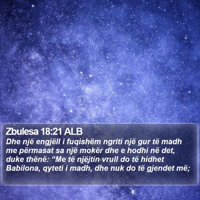 Zbulesa 18:21 ALB Bible Verse Image