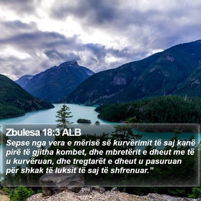 Zbulesa 18:3 ALB Bible Verse Image
