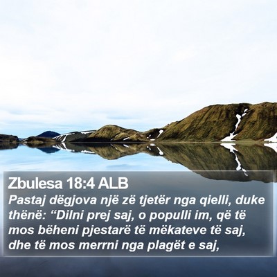 Zbulesa 18:4 ALB Bible Verse Image
