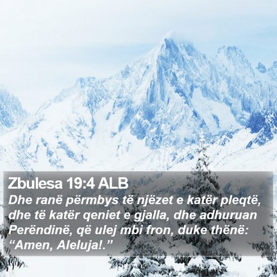Zbulesa 19:4 ALB Bible Verse Image