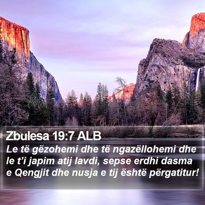 Zbulesa 19:7 ALB Bible Verse Image