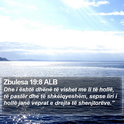 Zbulesa 19:8 ALB Bible Verse Image
