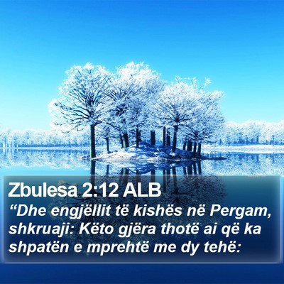 Zbulesa 2:12 ALB Bible Verse Image