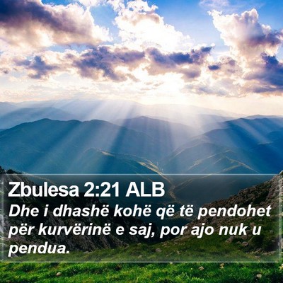 Zbulesa 2:21 ALB Bible Verse Image