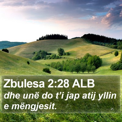 Zbulesa 2:28 ALB Bible Verse Image
