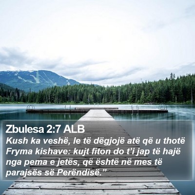 Zbulesa 2:7 ALB Bible Verse Image