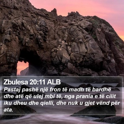 Zbulesa 20:11 ALB Bible Verse Image