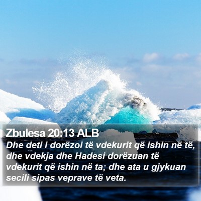 Zbulesa 20:13 ALB Bible Verse Image