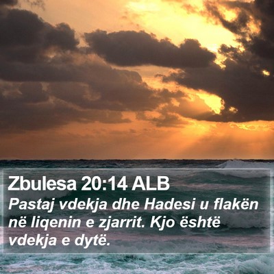 Zbulesa 20:14 ALB Bible Verse Image