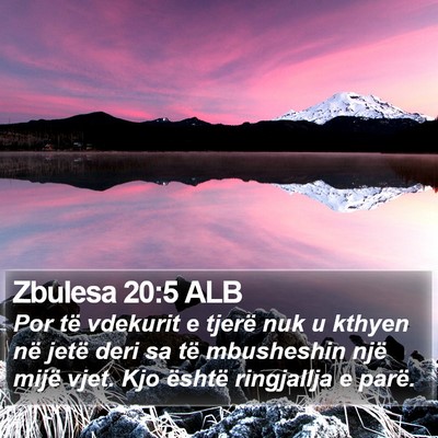 Zbulesa 20:5 ALB Bible Verse Image