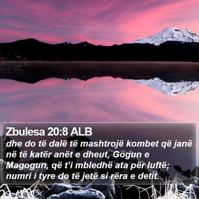 Zbulesa 20:8 ALB Bible Verse Image