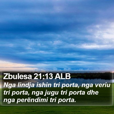 Zbulesa 21:13 ALB Bible Verse Image