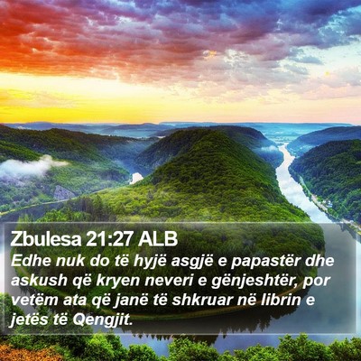 Zbulesa 21:27 ALB Bible Verse Image