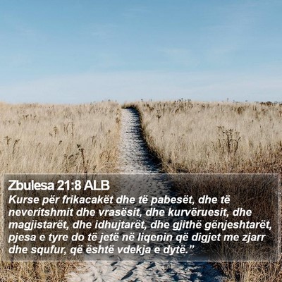 Zbulesa 21:8 ALB Bible Verse Image