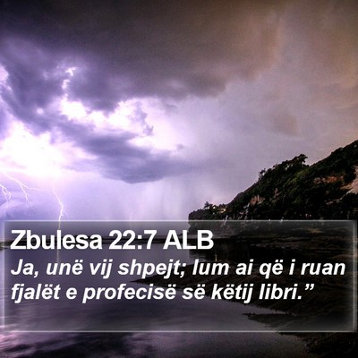 Zbulesa 22:7 ALB Bible Verse Image
