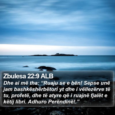 Zbulesa 22:9 ALB Bible Verse Image