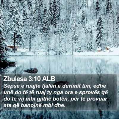 Zbulesa 3:10 ALB Bible Verse Image