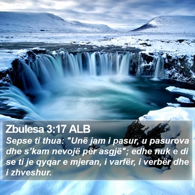 Zbulesa 3:17 ALB Bible Verse Image