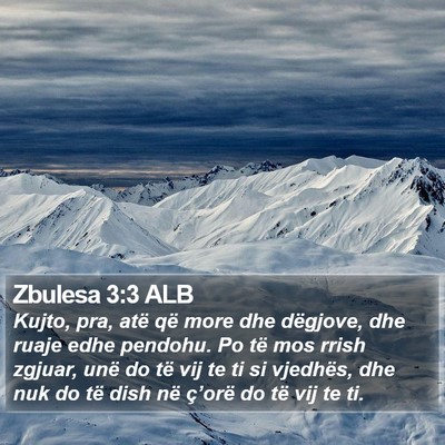 Zbulesa 3:3 ALB Bible Verse Image