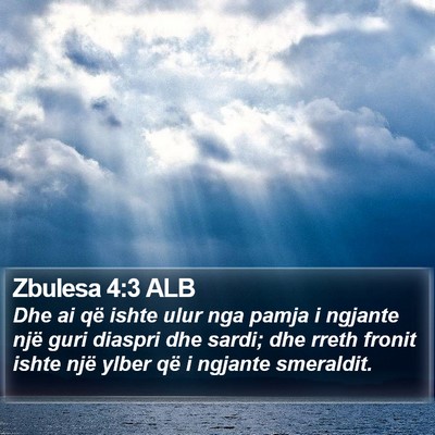 Zbulesa 4:3 ALB Bible Verse Image