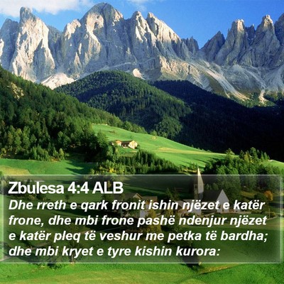 Zbulesa 4:4 ALB Bible Verse Image