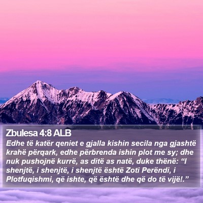 Zbulesa 4:8 ALB Bible Verse Image