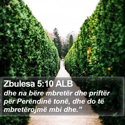 Zbulesa 5:10 ALB Bible Verse Image