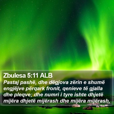 Zbulesa 5:11 ALB Bible Verse Image