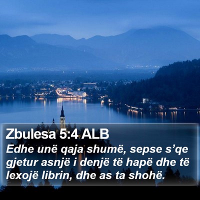 Zbulesa 5:4 ALB Bible Verse Image